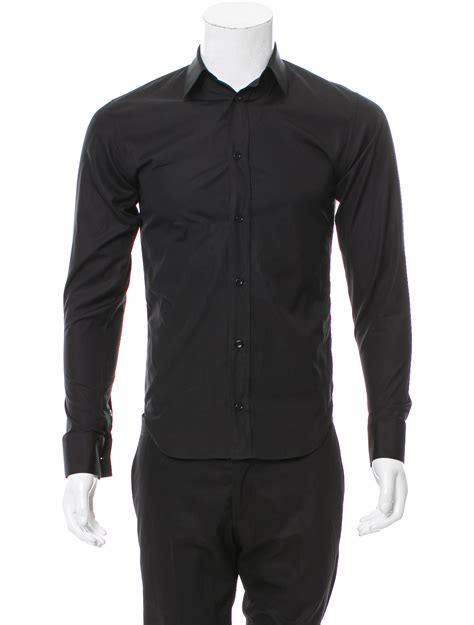 dior homme long black button up|Dior button ups men.